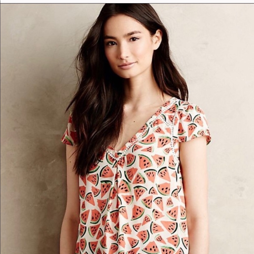 Anthropologie watermelon top!